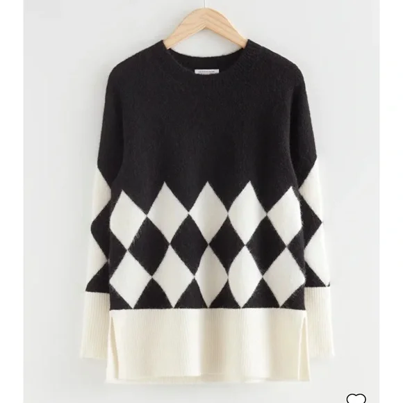 And & Other Stories - Argyle Knit Sweater - Picture 2 of 6
